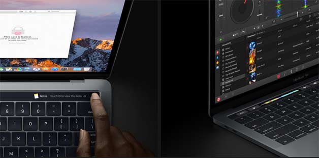 Apple ha presentato il nuovo MacBook Pro con TouchID e Touch Bar