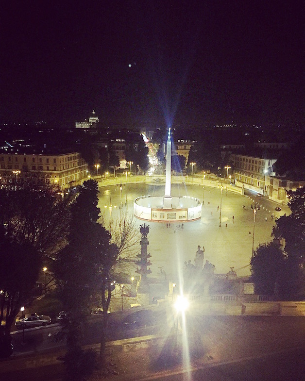 Piazza del Popolo vista dalla terrazza del Pincio 