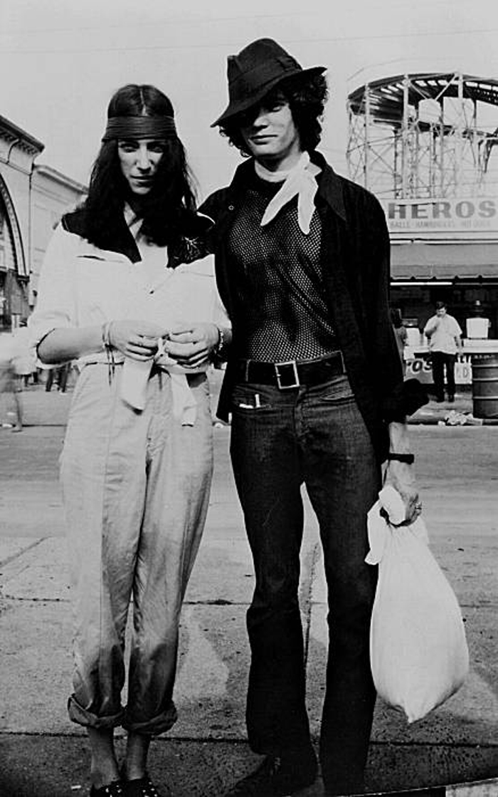 Patti Smith e Robert Mapplethorpe a Coney Island, 1969