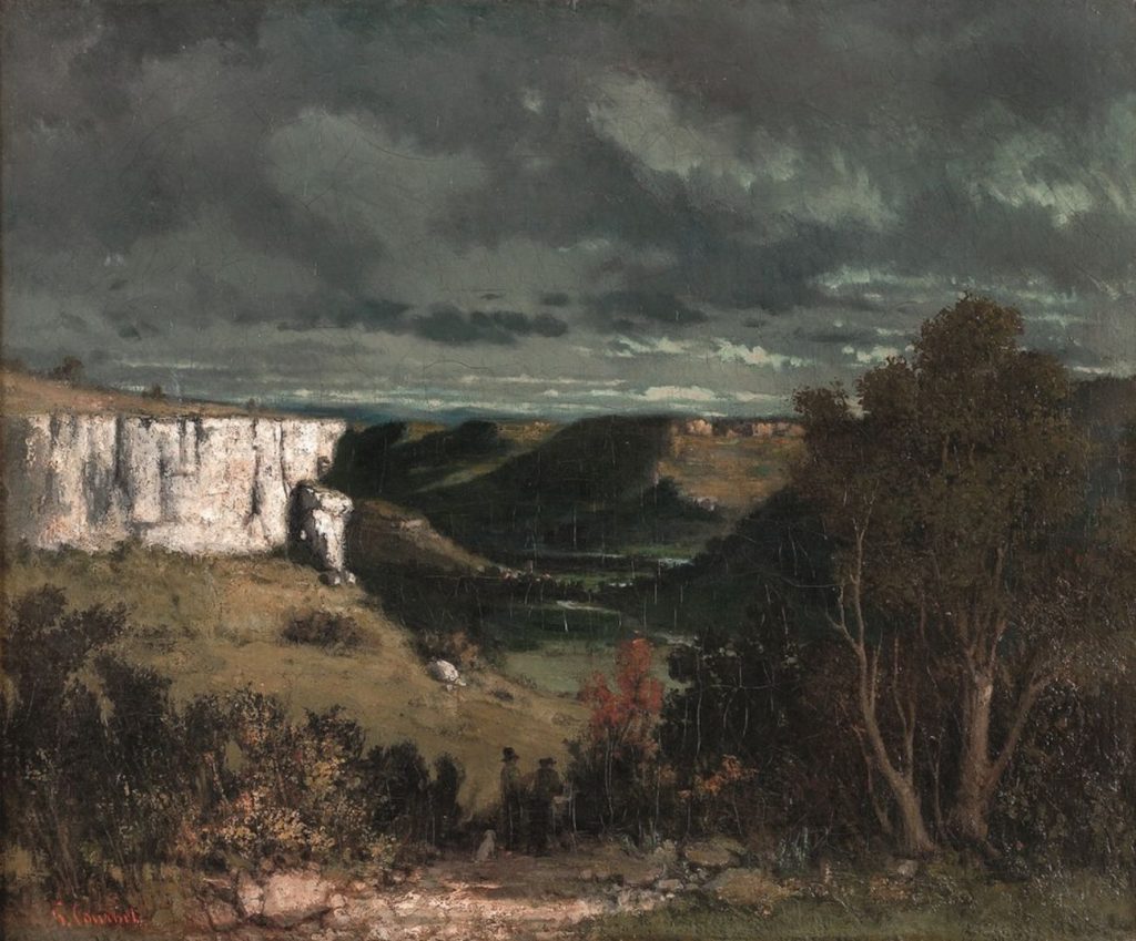 La valle della-Loue-con-cielo-di-tempesta-1870-