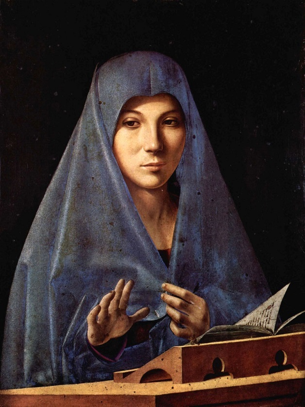 Antonello da Messina, Annunciata, 1475 ca., Palermo, Galleria di Palazzo Abatellis
