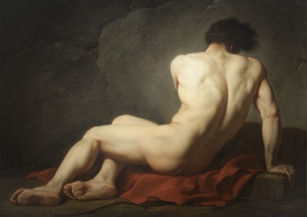 Jacques Louis David, Nudo detto Patroclo, 1780, Cherbourg, Museo Thomas Henry