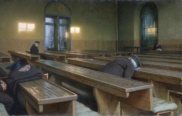 Angelo Morbelli, Giorno di festa al Pio Albergo Trivulzio, 1892, Olio su tela, Parigi, Musée d’Orsay